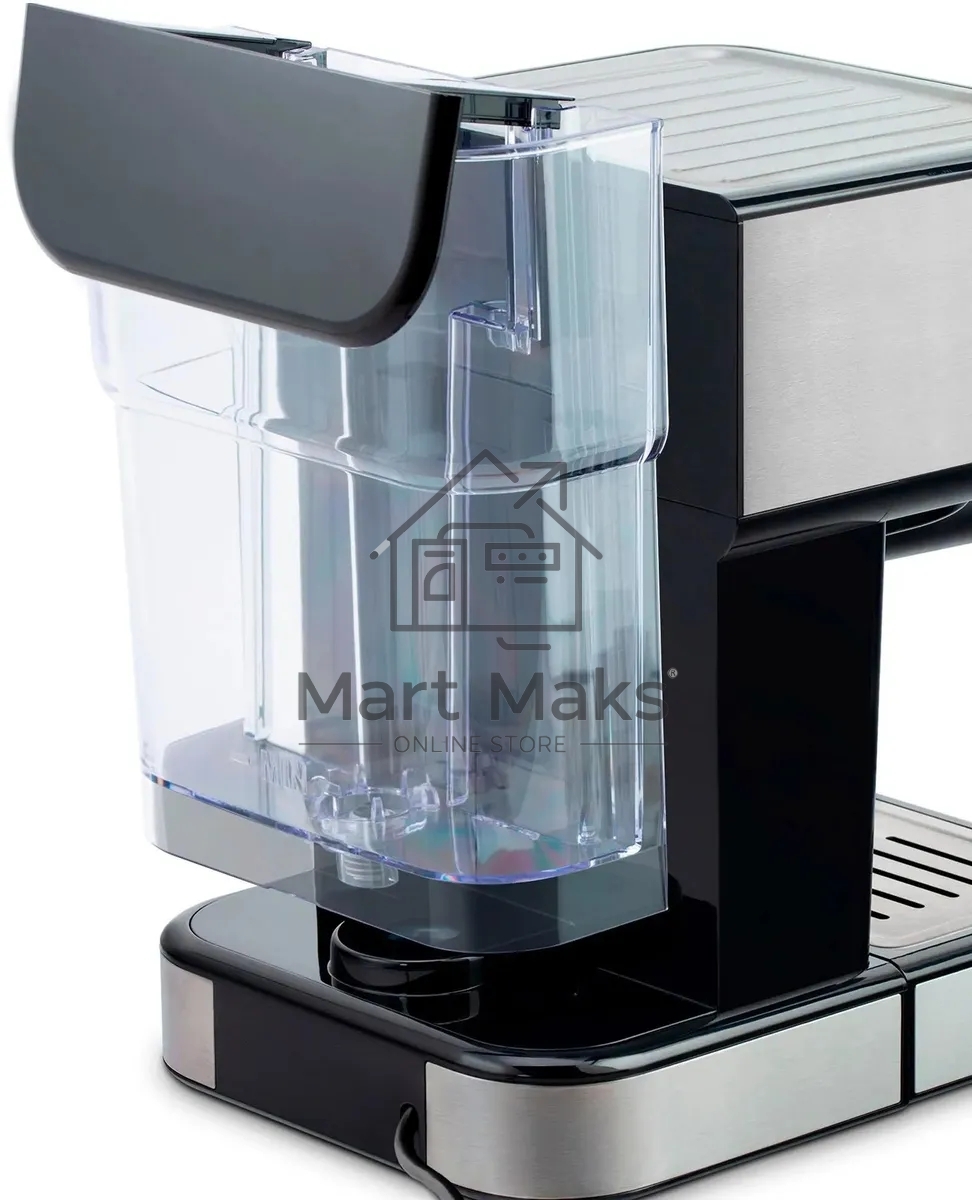 Кофеварка рожковая Vitek VT-1520 серебристый/черный, исп. кофе - молотый, 1.5 л, 850 Вт, 15 Бар