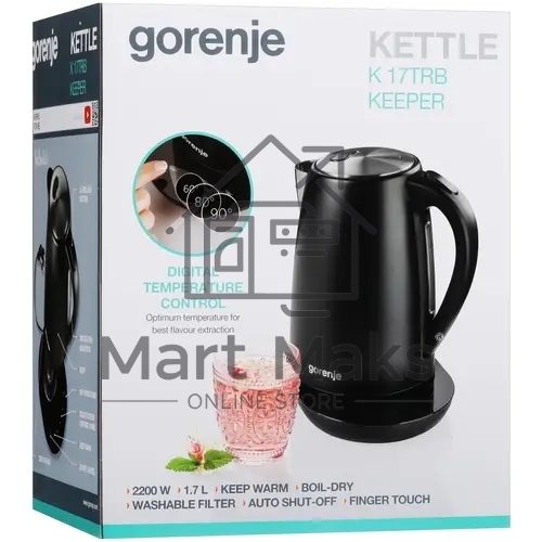 Чайник электрический Gorenje K17TRB черный