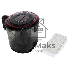 Пылесос Bosch BGS41POW1 черный/красный, 350/700 Вт, уборка сухая, пылесборник контейнер 2.4 л