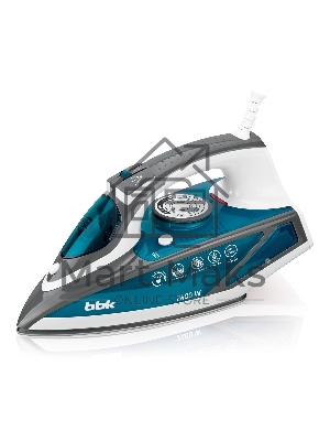 Утюг BBK ISE-2402 синий, 2400 Вт, 40 г/мин, 140 г/мин, 450 мл