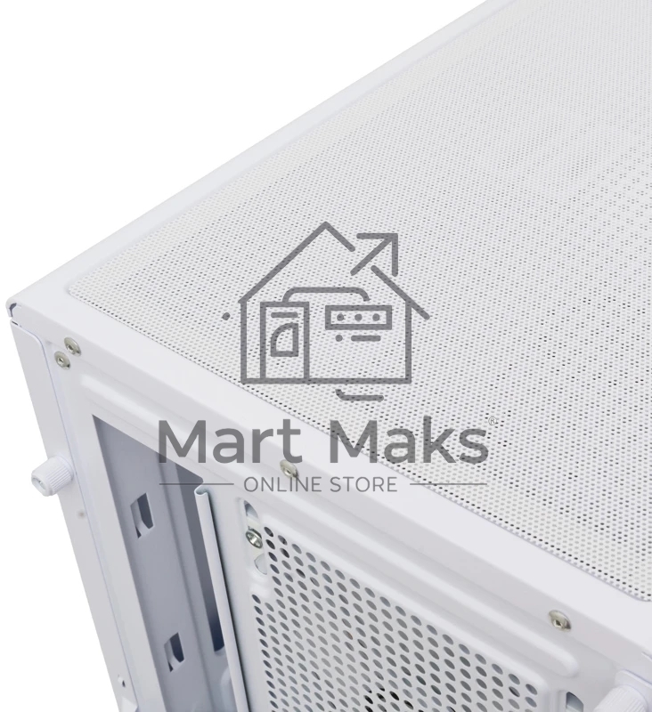 Компьютерный корпус HSPD M510, Mesh Mid Tower, белый, TG, 0.5 SPCC, 4x120мм ARGb ATX, mATX, mITX 180/280/160мм 1x2.5