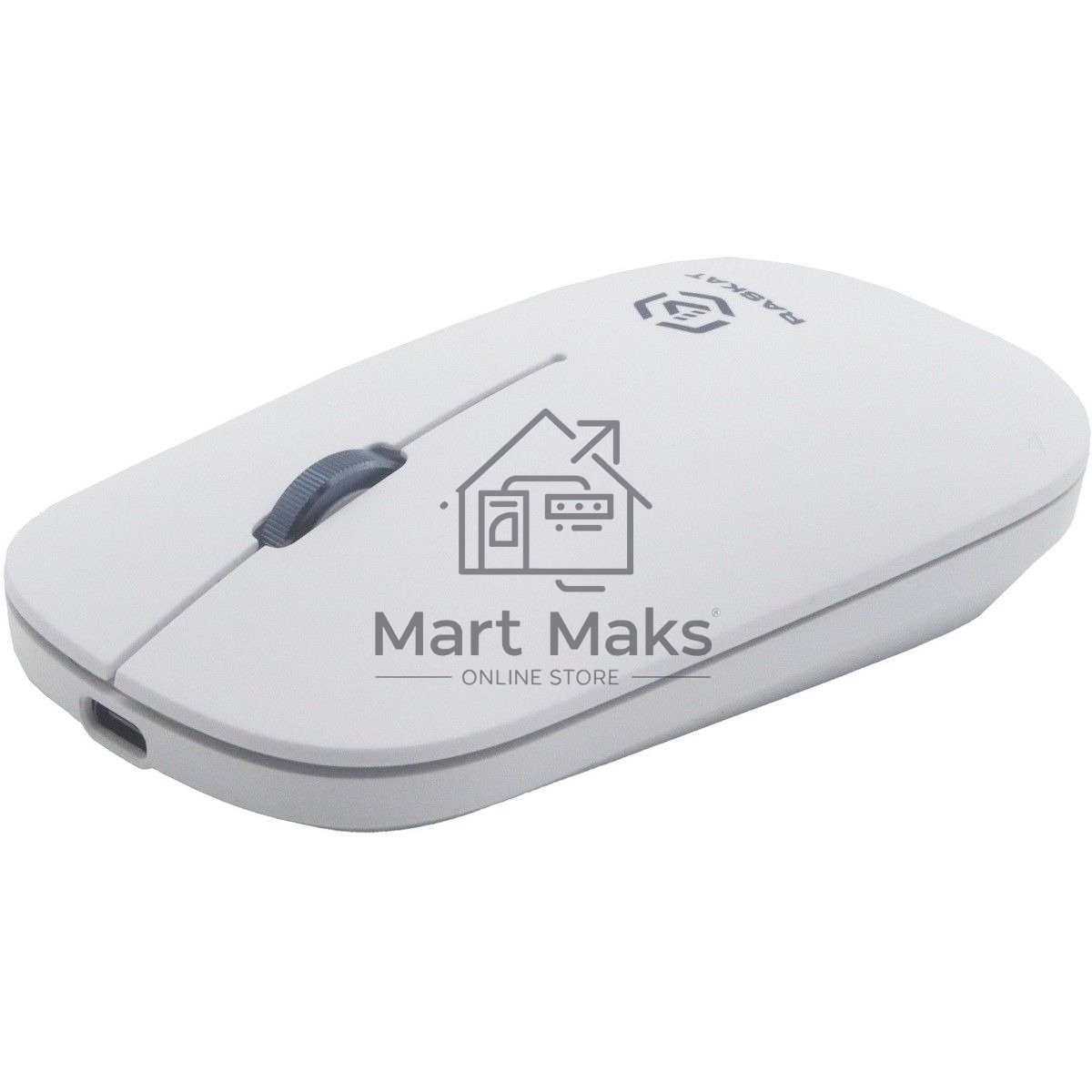Мышь беспроводная Raskat M003WR белый, 2400 dpi, радиоканал, Bluetooth, USB, кнопки - 3