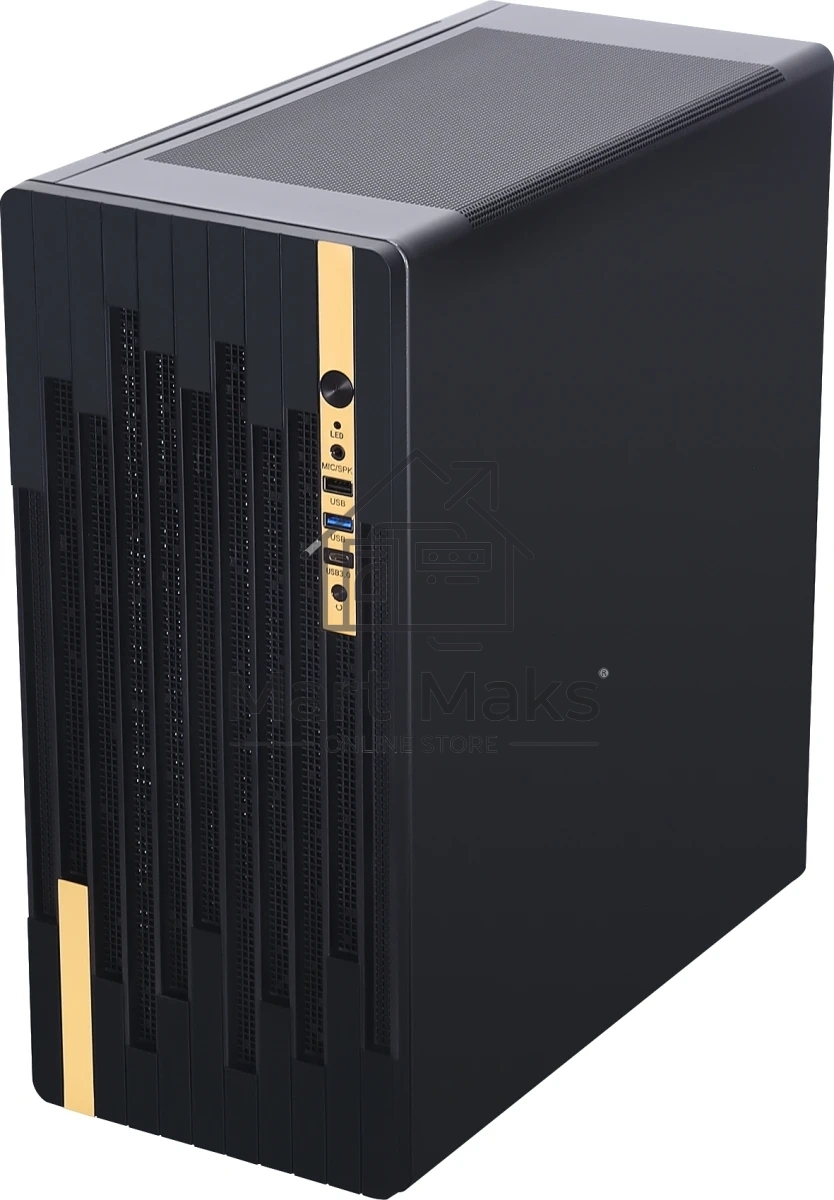 Компьютерный корпус Accord ACC-188R2 черный без БП ATX 4x120мм 1xUSB 2.0 1xUSB 3.0 1xUSB3.1 audio