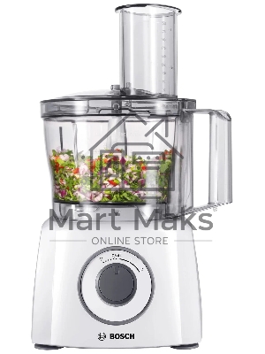 Кухонный комбайн Bosch MCM3200W, 800 Вт, 2 скорости, чаша 2300 мл.