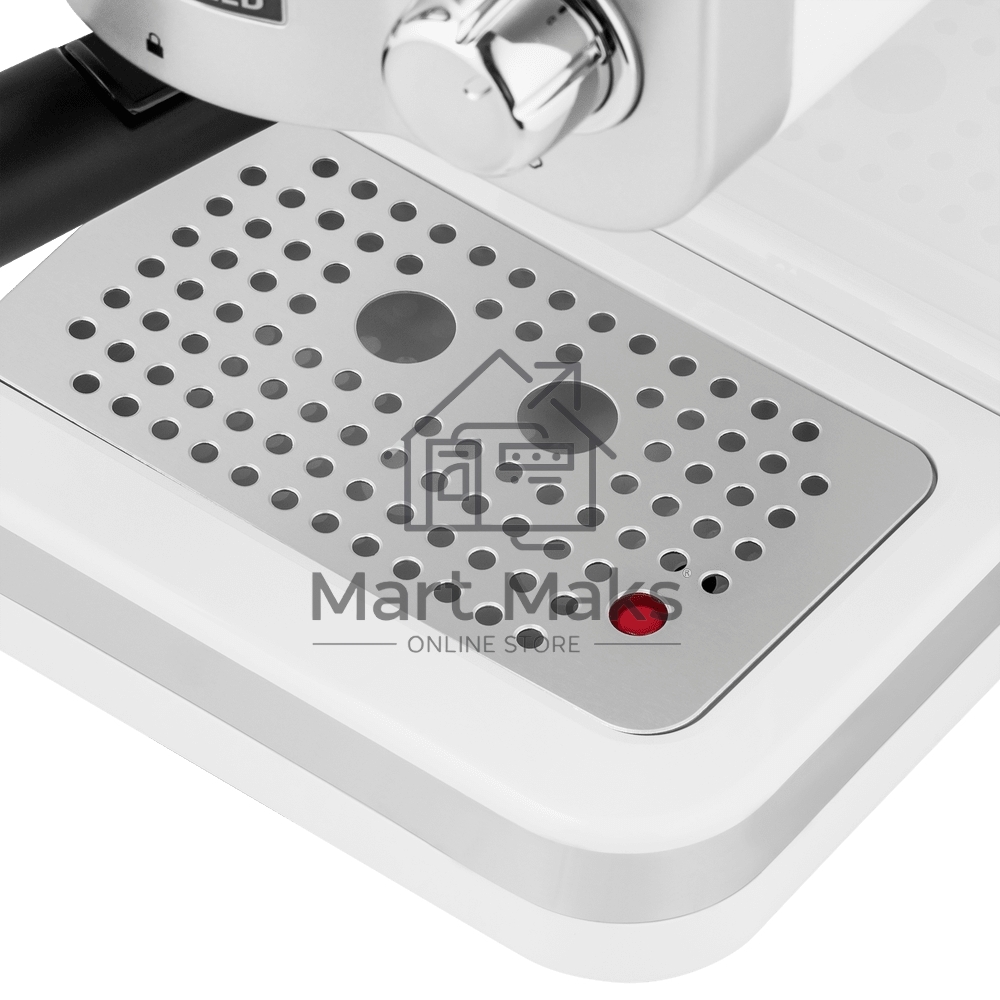 Кофеварка рожковая Maunfeld MF-735WH PRO белый, исп. кофе - молотый, 1.25 л, 1100 Вт, 15 Бар
