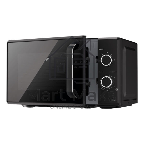 Микроволновая печь Centek CT-1550 черный, 20 л, 700 Вт, переключатели - поворотный механизм