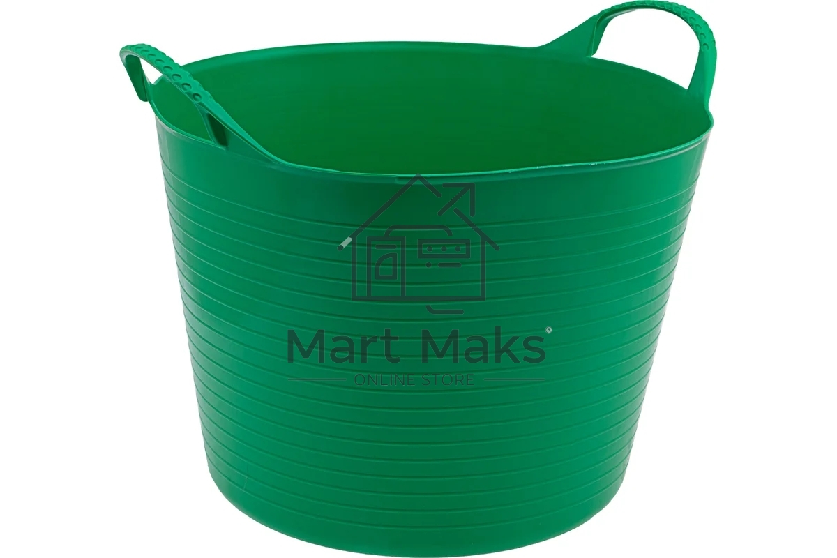 Ведро гибкое сверхпрочное 40 л Сибртех, зеленое