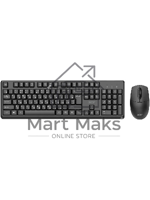 Комплект клавиатура+мышь Acer OCC501 проводной, USB, 1200 DPI, черный