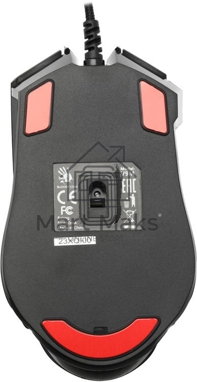 Мышь проводная A4Tech Bloody V9M черный, 4000 dpi, USB, кнопки - 9