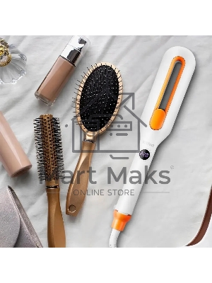 Выпрямитель Kitfort КТ-3269 59Вт оранжевый/белый макс.темп.:220С покрытие:керамическое