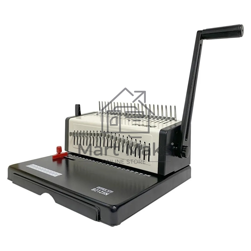 Переплетчик Office Kit B2125N A4/перф.23л.сшив/макс.500л./пластик.пруж. (4.5-51мм)