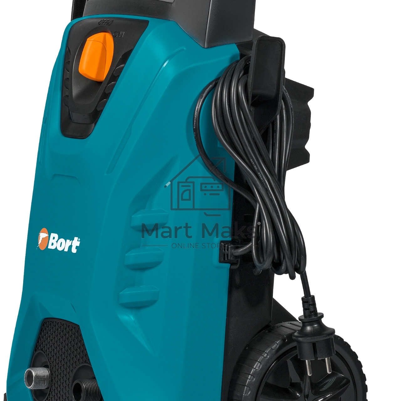 Мойка высокого давления Bort BHR-2300-PRO 93416299 2300 Вт, максимальное давление 170 бар, рабочее давление 130 бар, 8 л/мин, 7.4 кг, набор акссесуаров 10 шт