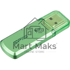 Флешка USB R/W Silicon Power R/W 8Gb Helios 101 SP008Gb,UF2101V1N USB 2.0 зеленый