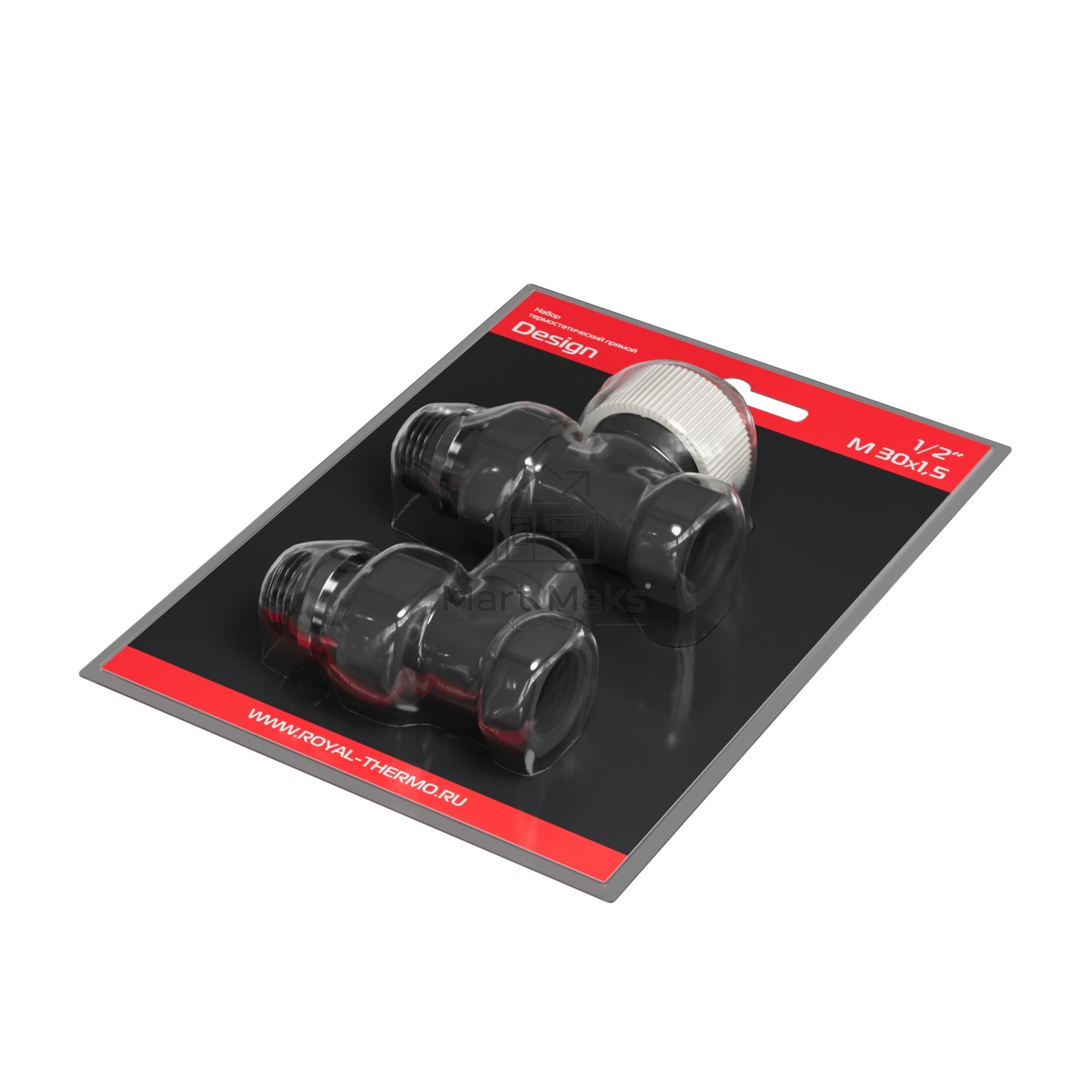 Набор термостатический прямой Royal Thermo Design 1/2