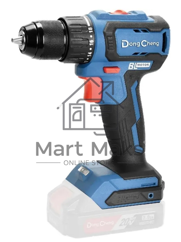 Дрель-шуруповерт DongCheng DCJZ2040, 20 В, 0 Ач, 45 Нм, бесщеточный