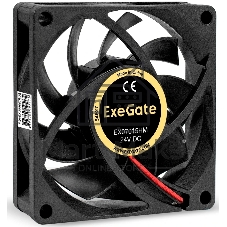 Вентилятор корпусной ExeGate EX07015HM, 70 мм, 2500 об/мин, 23 дБ, Molex, без подсветки