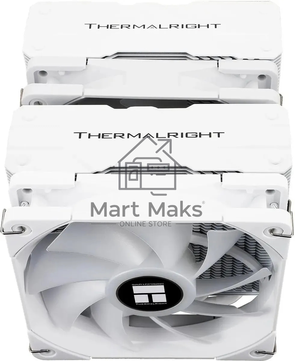 Устройство охлаждения(кулер) Thermalright Peerless Assassin 120 White ARGB Soc-AM5/AM4/1151/1200/2066/2011/1700 белый 4-pin 25.6dB Al+Cu 750gr Ret (PA120-WH-ARGB)