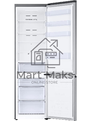 Холодильник Samsung RB38C600DSA/EF серебристый двухкамерный 276/114л морозилка снизу, No Frost
