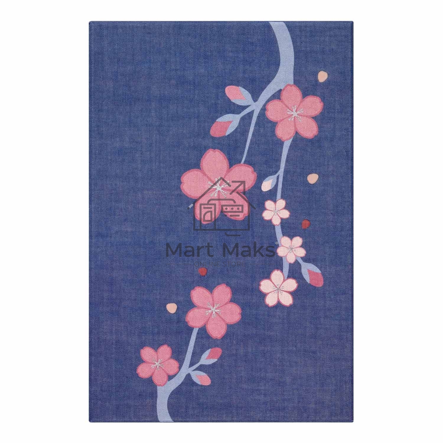 Блокнот Moleskine LIMITED EDITION SAKURA LESU08QP060BOX Large 130х210мм, обложка текстиль, 176 страниц, линейка, твердая обложка, подарочная коробка, синий, 2025