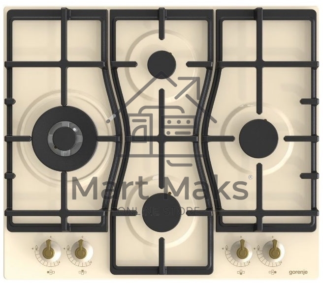 Газовая варочная панель Gorenje GW6D42CLI слоновая кость