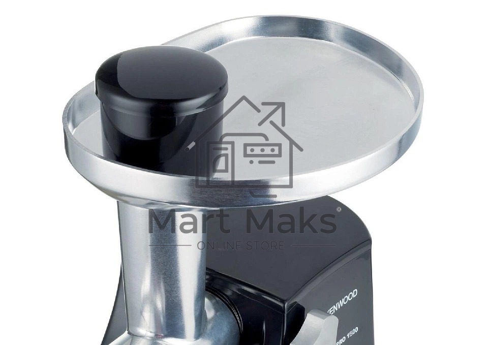 Мясорубка электрическая Kenwood MG474 черный, 1500 Вт, 1.5 кг/мин, реверс, защита от перегрузки, насадки - 6