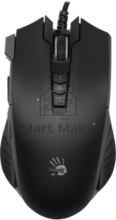 Мышь проводная A4Tech Bloody V9M черный, 4000 dpi, USB, кнопки - 9