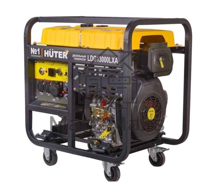 Электрогенератор дизельный Huter LDG 13000LXА, 9.5 кВт, 82 дБ, 142.5 кг