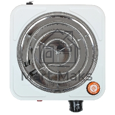 Плита настольная электрическая Centek CT-1508 белый, 1 кВт, ТЭН, конфорки - 1, эмаль, поворотные переключатели