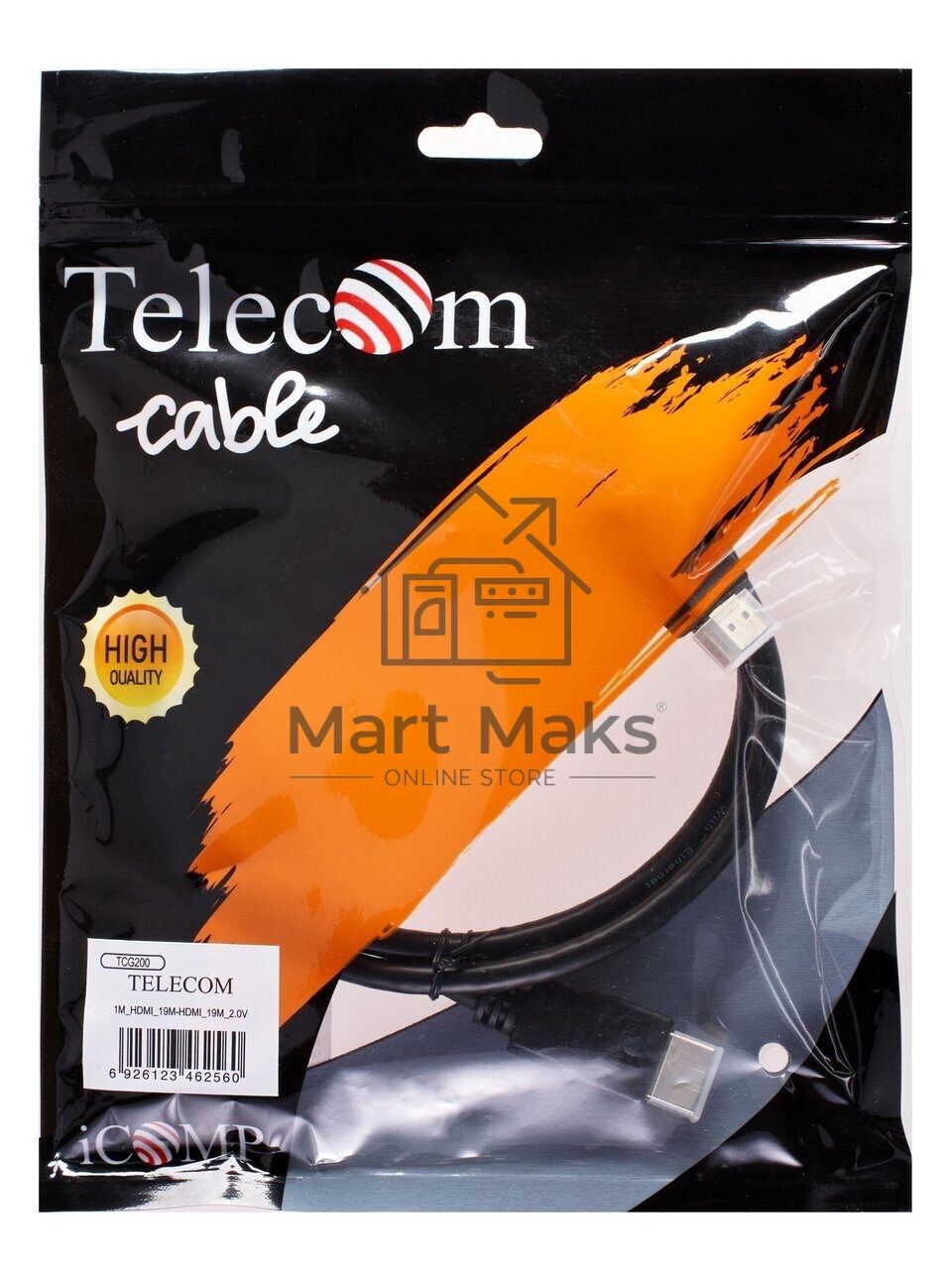 Кабель Telecom HDMI 19M/M ver 2.0,1m <TCG200-1M>