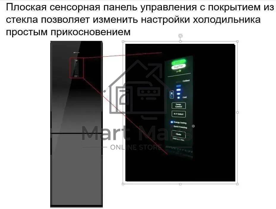 Холодильник Hitachi R-BG410PUC6X GBK черный двухкамерный 215/105л морозилка снизу, No Frost