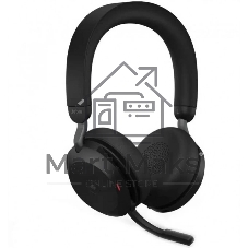 Гарнитура беспроводная Jabra Evolve 2 75, Link380a MS Stereo Stand черный