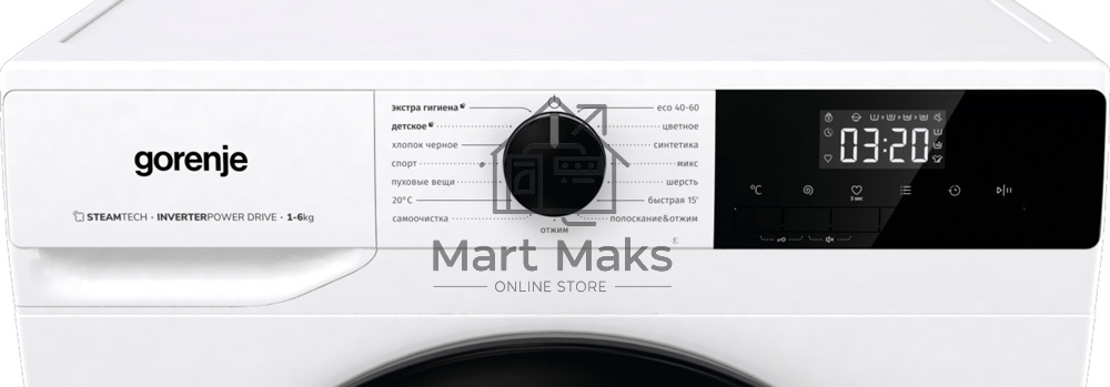 Стиральная машина Gorenje W1NHPI62SCSIRV белый загр. фронтальная макс.: 6 кг 1200 об/мин класс: А