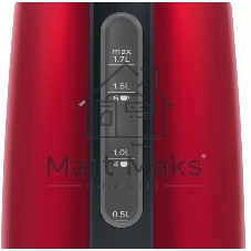Электрочайник Bosch TWK3P424 красный, 1.7 л, 2400 Вт, скрытый нагревательный элемент