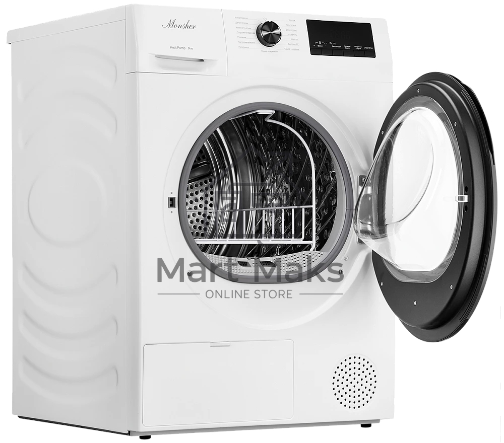 Сушильная машина MONSHER MDM 660 Blanc белый, 9 кг, сушка - тепловой насос, программ - 15, 60 x 85 x 68.5 см