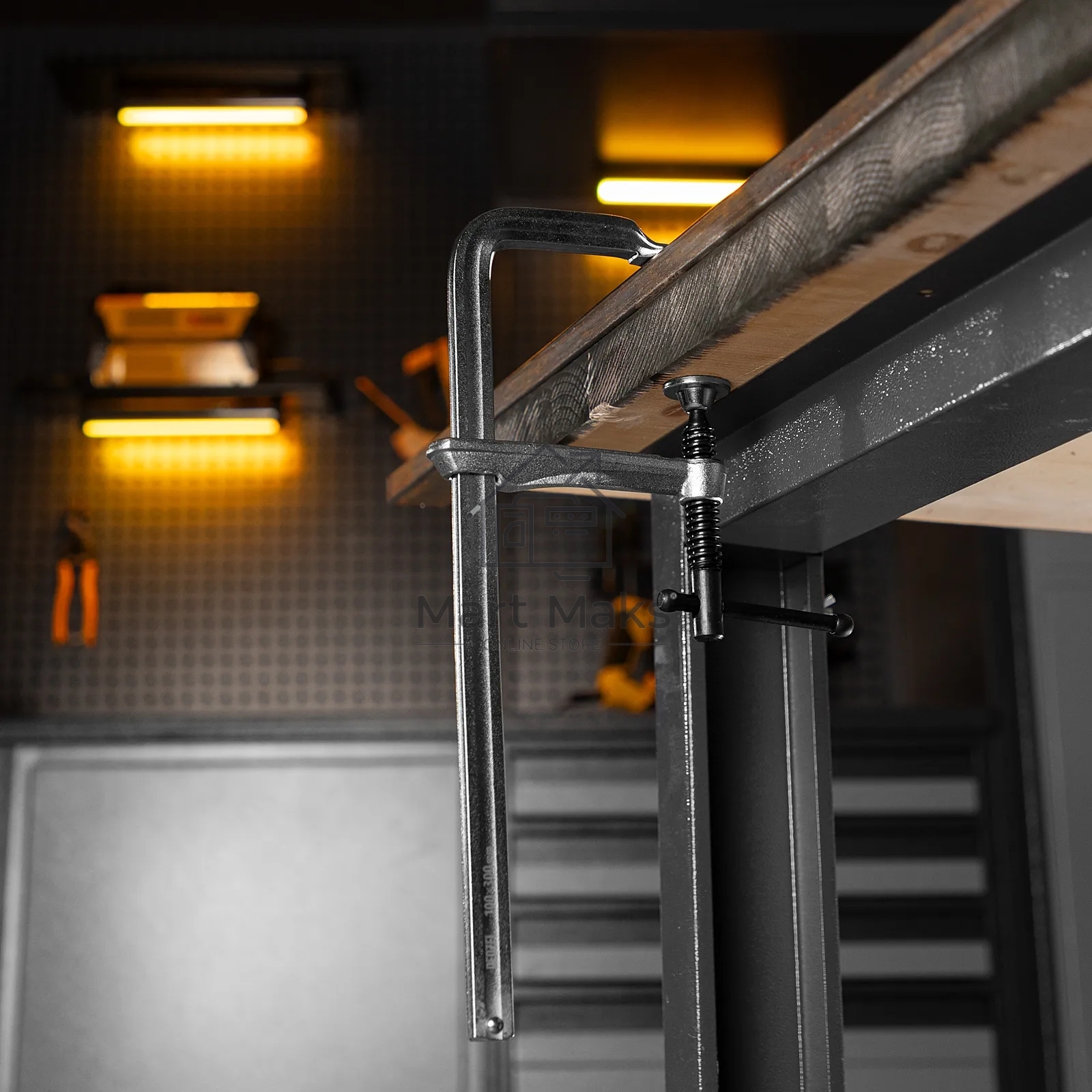 Струбцина Denzel F-образная, 120x300 мм, кованая