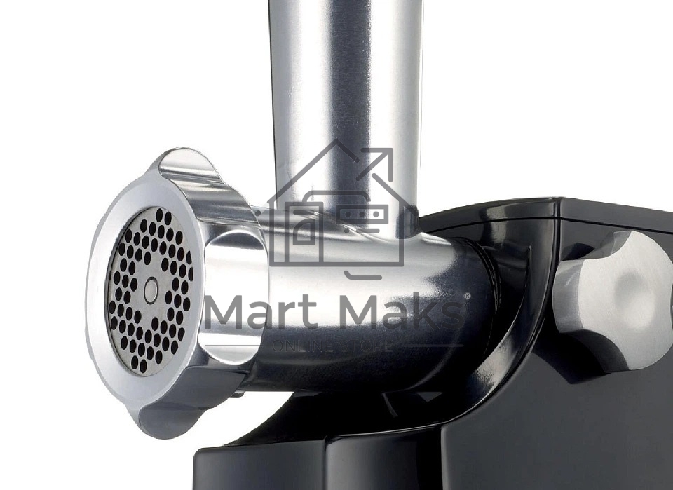 Мясорубка электрическая Kenwood MG474 черный, 1500 Вт, 1.5 кг/мин, реверс, защита от перегрузки, насадки - 6