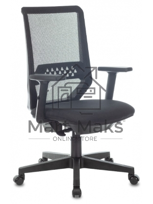 Кресло эргономичное Бюрократ MC-611N черный TW SQU BL сетка/ткань крестов. пластик