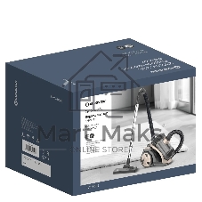 Пылесос Eurostek EVC-3002 черный/бежевый, 400/2200 Вт, уборка сухая, пылесборник контейнер 2.5 л