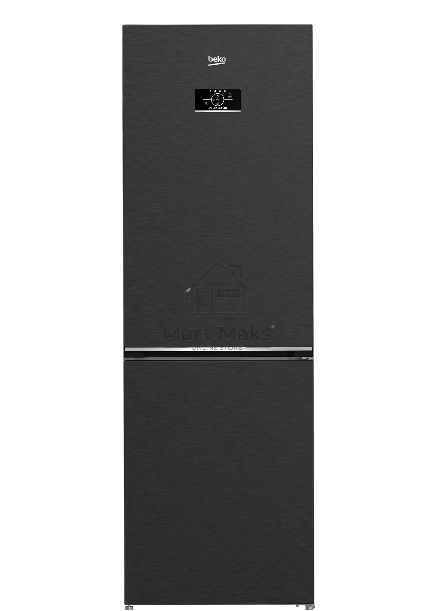 Холодильник Beko B3RCNK365HXBR антрацит двухкамерный 368л морозилка снизу, No Frost