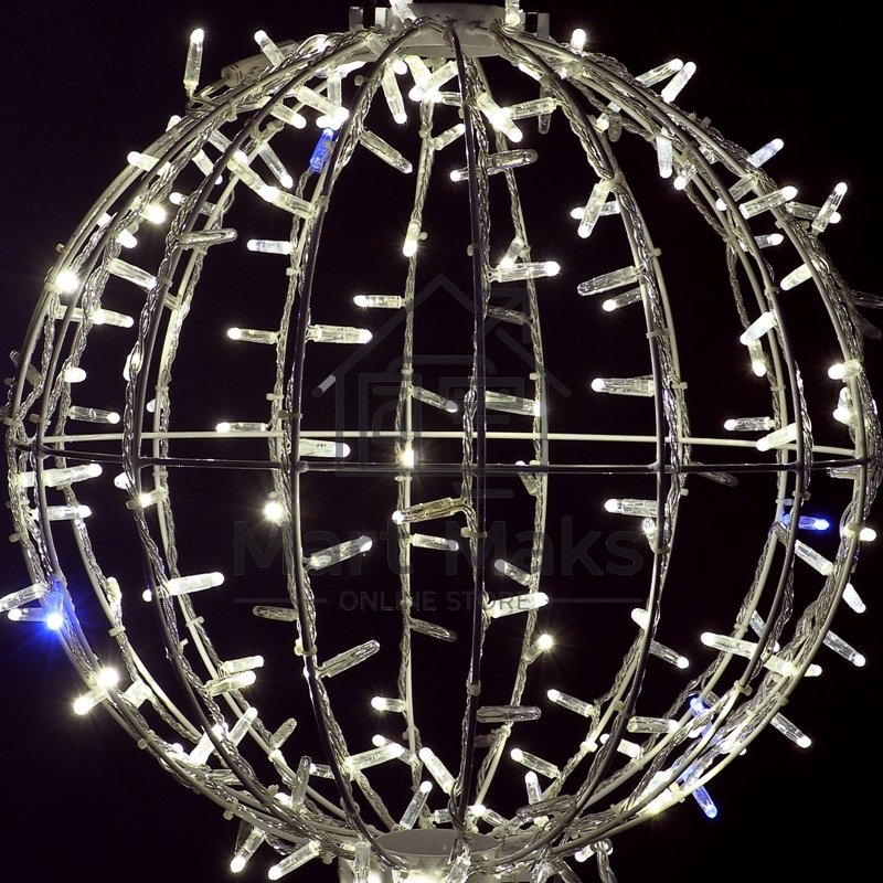 Светодиодная фигура Шар диаметр 50см 200 LED ТЕПЛЫЙ БЕЛЫЙ эффект мерцания 230В NEON-NIGHT