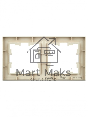 Рамка 2-местная IEK BRITE РУ-2-БрКр бежевый