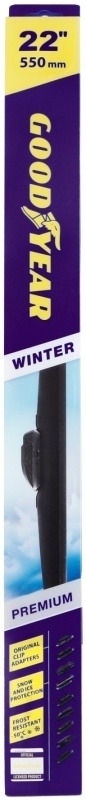 Щетка стеклоочистителя GOODYEAR GY005322 Winter Premium 22''/55 см, 9 переходников