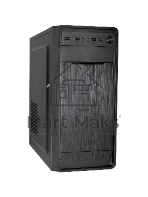 Компьютерный корпус Miditower ExeGate XP-332 Black, ATX, (XP500, Black,120мм), 2*USB, Audio