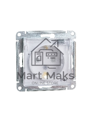 Механизм розетки 1-м СП AtlasDesign AQUA с заземл. защ. шторки с защ. крышкой 16А IP44 белый, SchE ATN440146