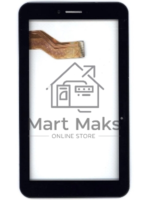 Сенсорное стекло (тачскрин) для Irbis TS90. черное с рамкой