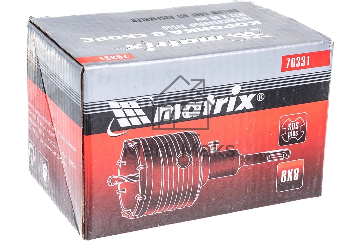 Коронка в сборе MATRIX М22x80 мм, SDS PLUS 70331