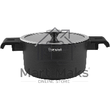 Кастрюля Rondell Modern RDA-1727, 4.4л, 24см, с крышкой, черный