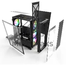Компьютерный корпус Montech AIR 1000 PREMIUM черный без БП ATX 1x120мм 3x140мм 2xUSB3.0 audio bott PSU