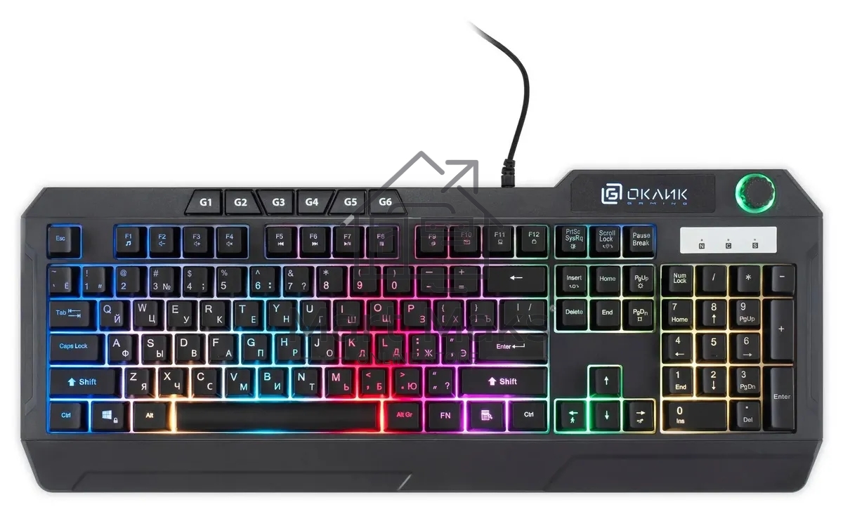 Клавиатура Oklick 715G (1680657) проводная, USB, черный