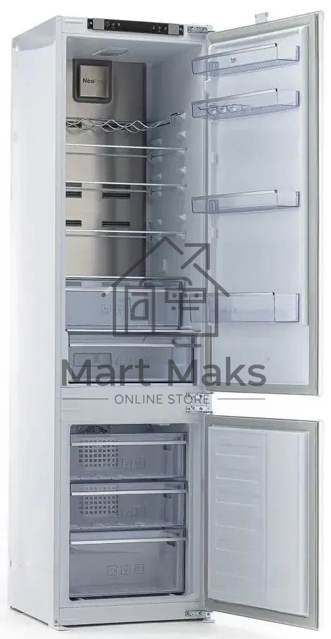 Встраиваемый холодильник Beko Diffusion BCNA306E2S двухкамерный белый